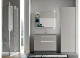 Mobile da Bagno per lavanderia in laccato Grigio Londra opaco Start Wash 02 di Ardeco