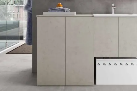 Mobile da Bagno per lavanderia in laccato opaco Start Wash 03 di Ardeco