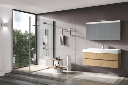 Mobile da Bagno sospeso in laminato Up & Down 10 di Puntotre