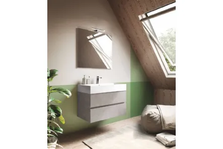 Mobile da Bagno sospeso in laminato Up & Down 12 di Puntotre