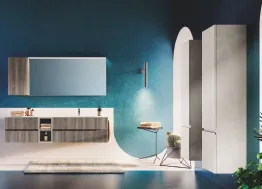 Mobile da Bagno sospeso in laminato Up & Down 04 di Puntotre