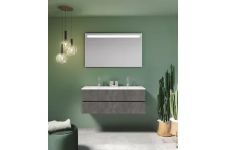 Mobile da Bagno sospeso in laminato Up & Down 06 di Puntotre