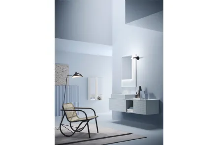 Mobile da Bagno in laccato opaco con serigrafia Vintage 11 Nordic Dream di Ardeco