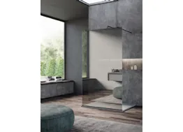 Box Doccia Vogue Walk In Black Mirror di Vanita Docce