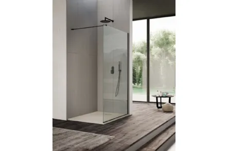 Box Doccia Vogue Walk In Carbon di Vanita Docce