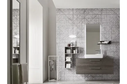 Mobile da Bagno sospeso in melaminico Wind 49 di Ardeco