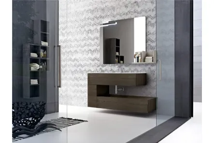 Mobile da Bagno sospeso in melaminico Wind 54 di Ardeco