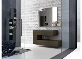 Mobile da Bagno sospeso in melaminico Wind 54 di Ardeco