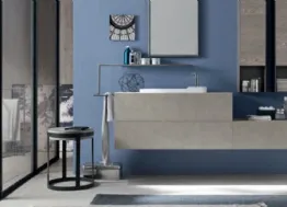 Mobile da Bagno sospeso in melaminico Malta Grigio Wind 40 di Ardeco