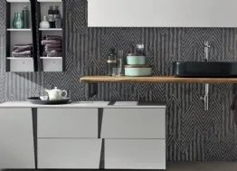 Mobile da Bagno in laccato, metallo e legno Wector 09 di Ardeco