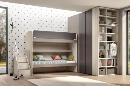 Camera con letto a castello Room162 di Zg Mobili