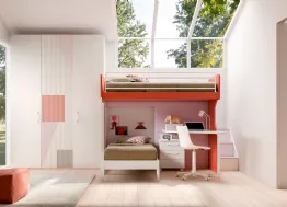 Camera con soppalco Room168 di Zg Mobili