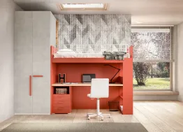 Camera con soppalco Room173 di Zg Mobili