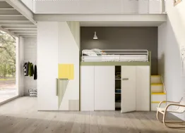 Camera per ragazzi con soppalco Room174 di Zg Mobili