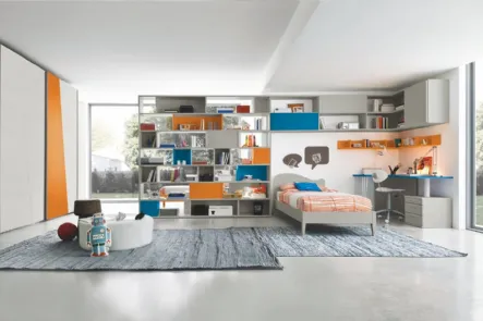 Cameretta componibile Golf C125 in melaminico di Colombini Casa