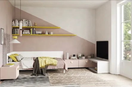 Cameretta componibile Golf Y109 in melaminico di Colombini Casa