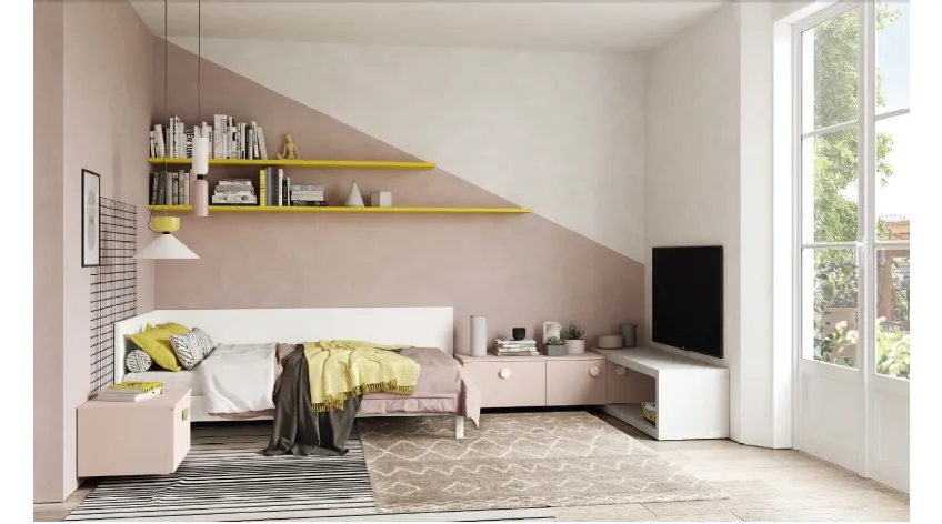 Cameretta componibile Golf Y109 in melaminico di Colombini Casa