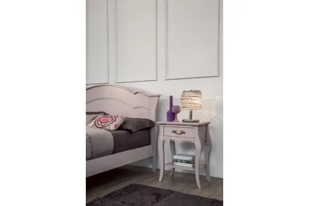 Comodino Ginevra in legno laccato opaco di Tonin Casa