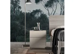 Comodino moderno in laccato opaco Gruppo Onice di Orme