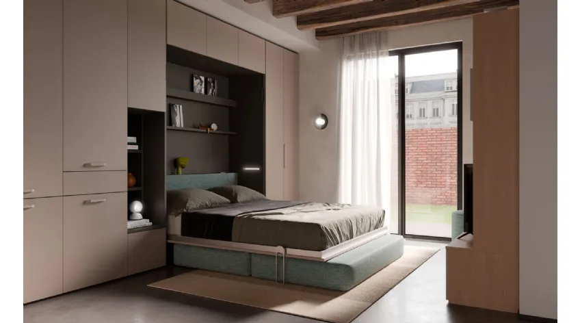 Letto a scomparsa Magic Matrimoniale di Nardi Interni