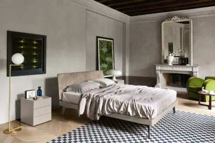 Letto Aliante in tessuto con testiera di Sangiacomo