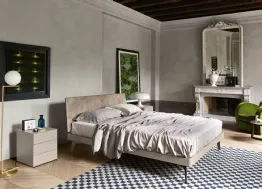 Letto Aliante in tessuto con testiera di Sangiacomo