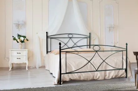 Letto Alice in ferro optional baldacchino ferro di Florentiabed