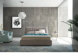 Letto matrimoniale con testiera trapuntata Atrium di Le Comfort