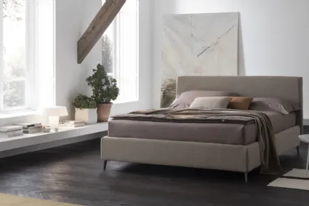 Letto in tessuto con box contenitore Benny di V&Nice