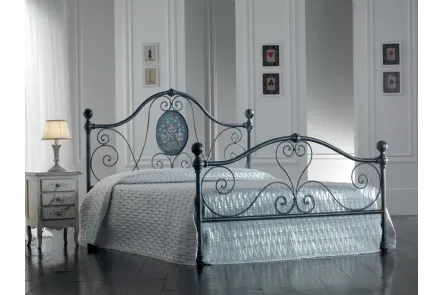 Letto Caterina in ferro decorato a mano di Florentiabed