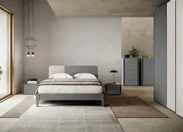 Letto con testiera Golf Sector Grigio di Colombini Casa