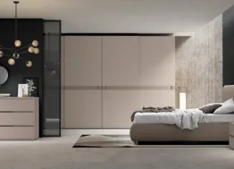 Letto matrimoniale in tessuto con testiera Vitalyty Madame di Colombini Casa