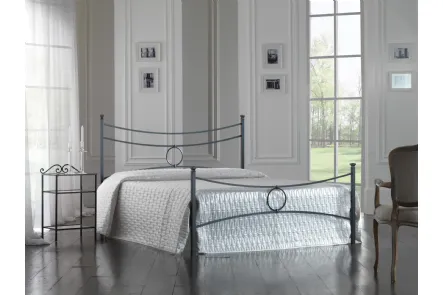 Letto Conca in ferro decorato a mano di Florentiabed