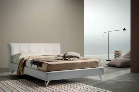 Letto con testiera in tessuto trapuntato Contemporary di Bside