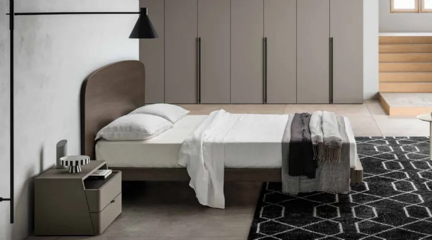 Letto in melaminico con testiera Duran di SantaLucia