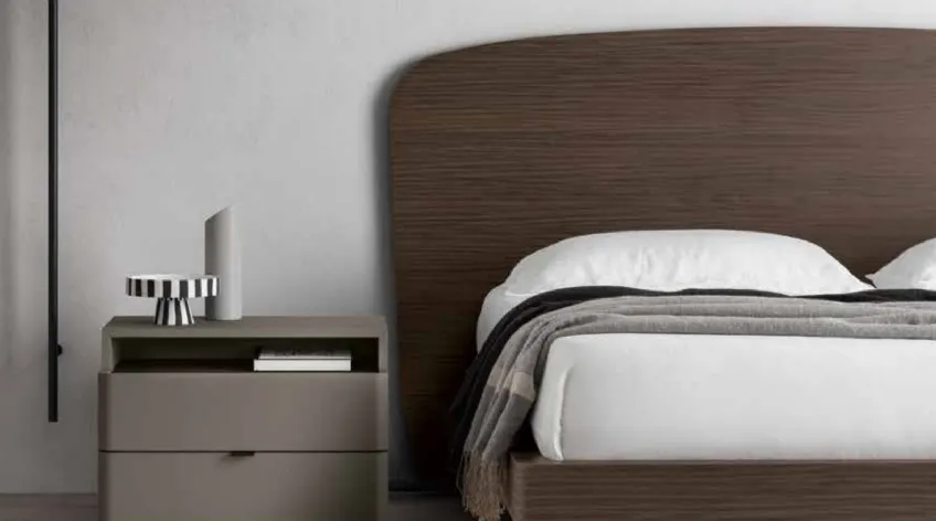 Letto con testiera arrotondata Duran di SantaLucia