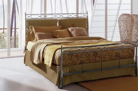 Letto matrimoniale in ferro battuto Eolo di Bontempi