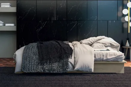 Letto sommier Essential in legno di rovere di Fratelli Mirandola