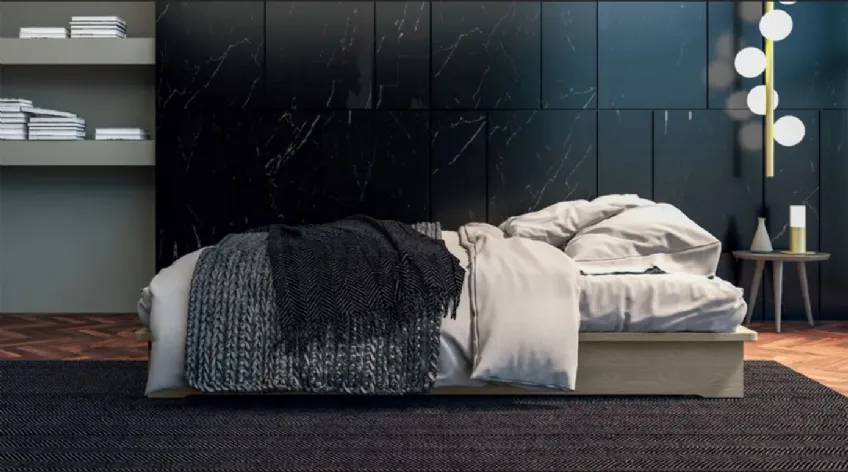 Letto sommier Essential in legno di rovere di Fratelli Mirandola