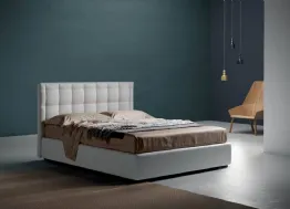 Letto con testiera in tessuto trapuntato Fancy di Bside