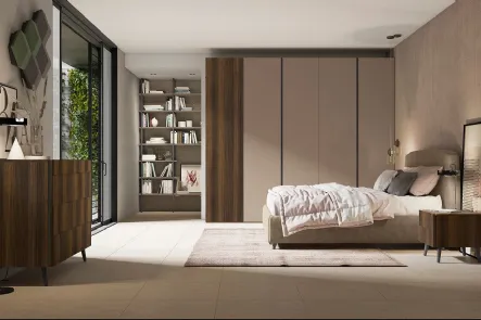 Letto con testiera Golf Narciso di Colombini Casa