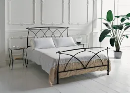 Letto in ferro battuto con testiera Manon di Bontempi
