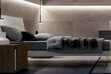 Letto moderno con testiera Levante di SantaLucia