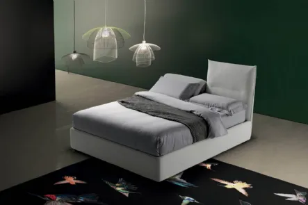 Letto matrimoniale con testiera relax regolabile Sharp di Bside