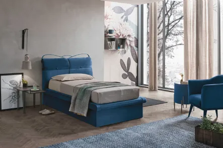 Letto singolo Corfù Plus con box contenitore di Target Point