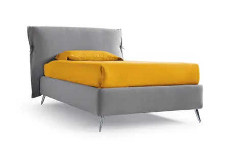 Letto singolo Eden Advance in tessuto imbottito con testiera di Noctis