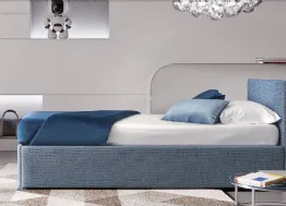 Letto Gelsomino in tessuto con letto estraibile di Le Comfort