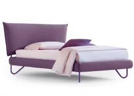 Letto singolo in tessuto con testiera Hug 04 Soft di Noctis