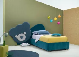 Letto singolo in tessuto per bambini Ted di Bside