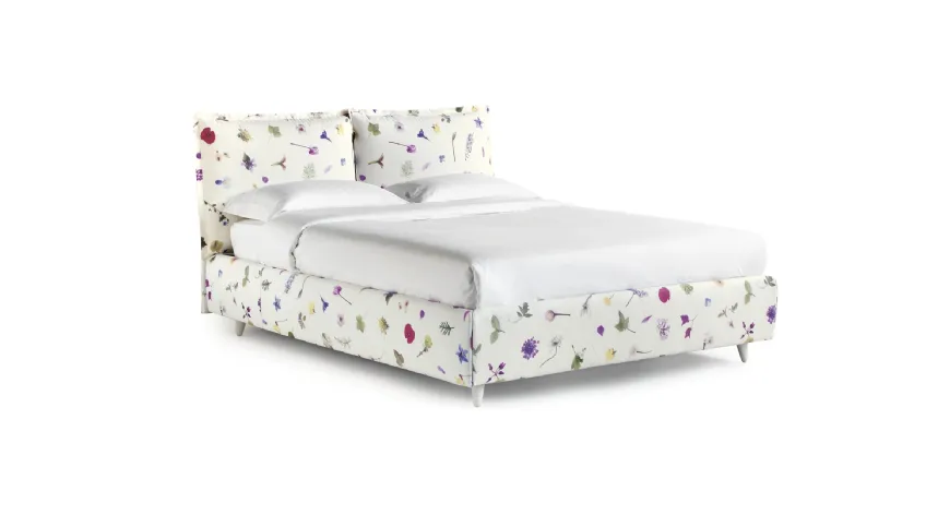 Letto in tessuto a fiori con contenitore So Wild di Noctis